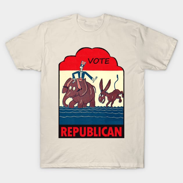 American Vote Republican Vintage T-Shirt by Hilda74